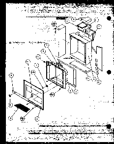 Ice And Water Cavity Diagram and Parts List for SBD20MW-P1120201WW  Amana Refrigerator