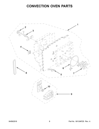 Part Location Diagram of W11248703 Whirlpool THERMISTOR