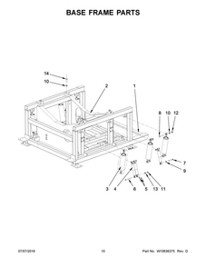 Part Location Diagram of W10653546 Whirlpool BOLT