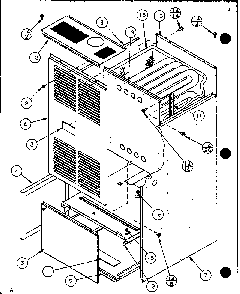 Section 1 Diagram and Parts List for GHI115A35C P6983133F Amana Heater