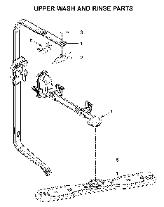 Upper wash and rinse parts Diagram and Parts List for MDB7979SHZ1  Maytag Dishwasher