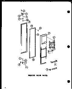 Section 10 Diagram and Parts List for SRI-22E-P74100-11W  Amana Refrigerator