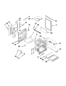 Chassis Parts Diagram and Parts List for MGT8775XW02  Maytag Range