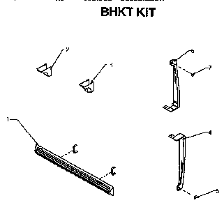 Black Handle Kit Diagram and Parts List for TXI21R2-P1168012W  Amana Refrigerator