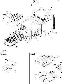 Cavity Diagram and Parts List for ARH6710E-P1143419NE  Amana Range