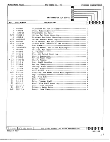 Freezer Compartment Page 2 Diagram and Parts List for 23892-OA  Admiral Refrigerator