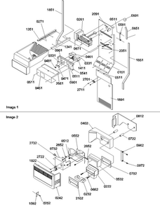 Ice Maker/control Assy Diagram and Parts List for SRDE522VE-P1320304WE  Amana Refrigerator