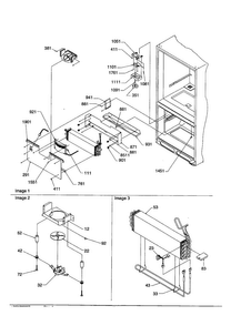 Evaporator/freezer Control Assembly Diagram and Parts List for BC21VW-P1325016WW  Amana Refrigerator