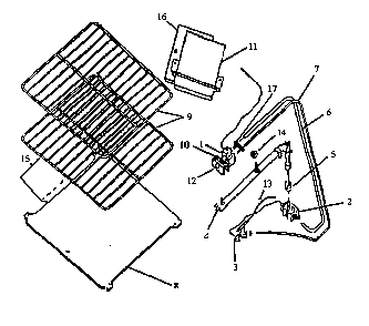 Lower Oven Components Diagram and Parts List for RBL39AA0,5 ALL Caloric Range