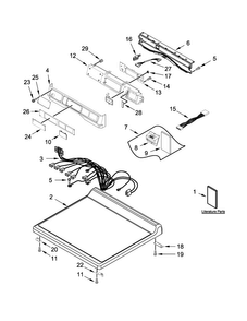 Part Location Diagram of W10801806 Whirlpool OVERLAY