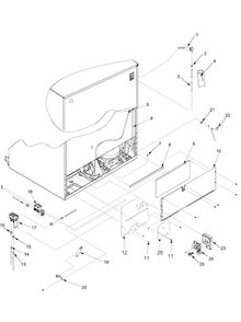 Cabinet Back Diagram and Parts List for SK535-2-PSK535062W  Maytag Refrigerator