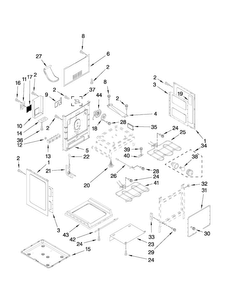 Chassis Parts Diagram and Parts List for MER8770WQ0  Maytag Range