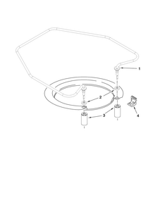 Heater Parts Diagram and Parts List for ADB1400AWB0  Amana Dishwasher