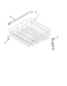 Upper Rack And Track Parts Diagram and Parts List for MDBH979SAW1  Maytag Dishwasher
