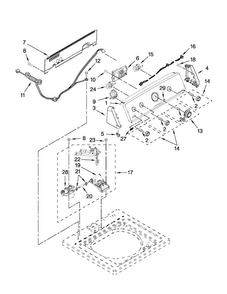 Part Location Diagram of W10365085 Whirlpool PANEL-CNTL
