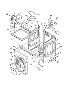 Part Location Diagram of WPW10166380 Whirlpool Control, Electric