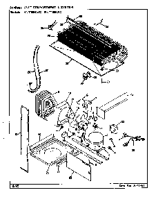 Unit Compartment & System Diagram and Parts List for NNT199KAC CC68A Norge Refrigerator