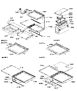 Shelves, Deli, And Crisper Assemblies Diagram and Parts List for SRDE27S3W-P1190602WW  Amana Refrigerator