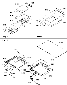 Shelving Assemblies Diagram and Parts List for TG18V1W-P1194606WW  Amana Refrigerator