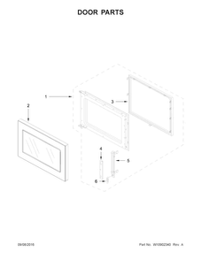 Part Location Diagram of W10872730 Whirlpool LATCH-DOOR