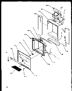 Ice And Water Cavity Diagram and Parts List for SXD20NPW-P1162505WW  Amana Refrigerator