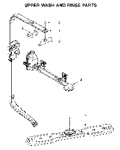 Upper wash and rinse parts Diagram and Parts List for MDB4949SHZ1  Maytag Dishwasher