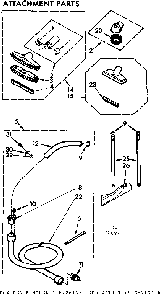 Attachment Parts Diagram and Parts List for 11626931  Kenmore Filters & Accessories