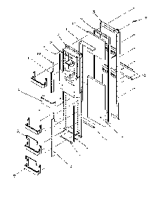Freezer Door Diagram and Parts List for SBD20S4L-P1190001WL  Amana Refrigerator