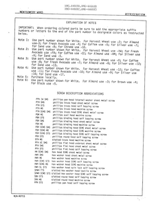 Refrigeration Diagram and Parts List for 44668C  Admiral Freezer