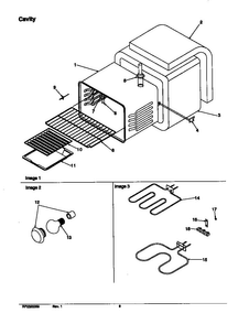 Cavity Diagram and Parts List for ARR6202L-P1143606NL  Amana Range