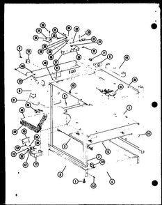 Cabinet Parts Diagram and Parts List for ARR303-P85235-6S  Amana Range