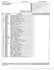 Freezer Compartment Page 2 Diagram and Parts List for 23973A  Admiral Refrigerator