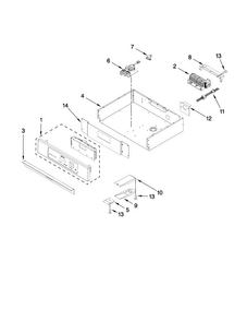Part Location Diagram of 3801F786-1X Whirlpool BRKT., CONTROL