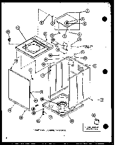 Section 9 Diagram and Parts List for LWD553 P7762116W W Amana Washer
