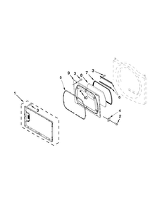 Part Location Diagram of W10461891 Whirlpool DOOR