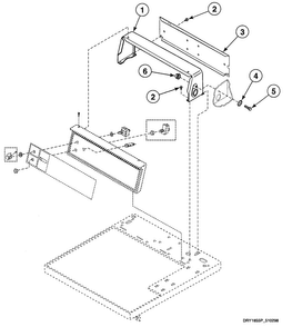 Hood Assy Diagram and Parts List for SDG009QF  Speed Queen Dryer