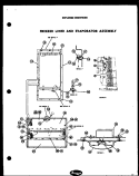 FZ LINER AND EVAP ASSY Diagram and Parts List for FFS105LA  Amana Refrigerator
