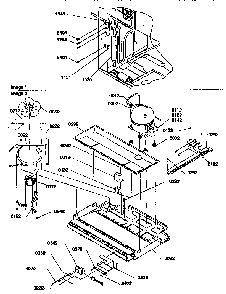 Machine Compartment Assembly Diagram and Parts List for 67277-P1311001WL  Amana Refrigerator