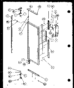 Refrigerator Door Diagram and Parts List for 36041W-P1122101WW  Amana Refrigerator