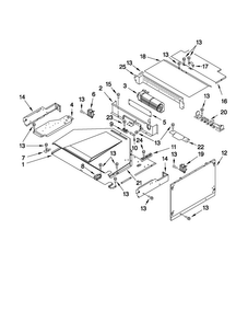 Top Venting Parts Diagram and Parts List for MMW7530WDW01  Maytag Microwave Oven Combo