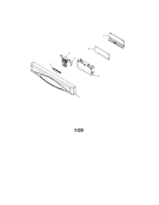 Control Panel Diagram and Parts List for MDB8551AWB  Maytag Dishwasher