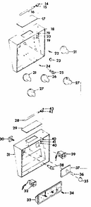 Part Location Diagram of 5147 Maytag Clock panel