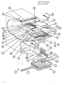 Parts List For Bottom Mount Refrigerator Page 5 Diagram and Parts List for 20804A  Amana Refrigerator
