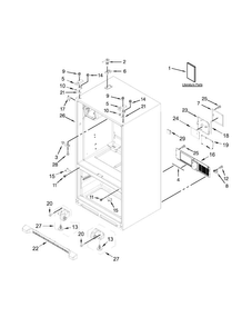 Part Location Diagram of W10826085 Whirlpool Tech sheet french