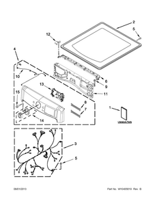 Part Location Diagram of W10514146 Whirlpool Control Knob - Chrome