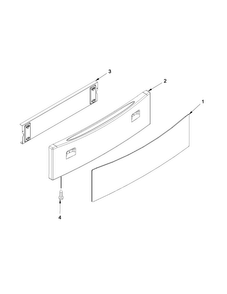 Drawer Parts Diagram and Parts List for JES9860CAB01  Jenn-Air Range