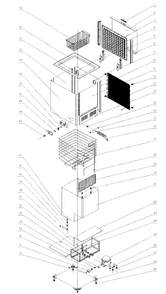 Cabinet Parts Diagram and Parts List for MCCF7WBX  Magic Chef Freezer