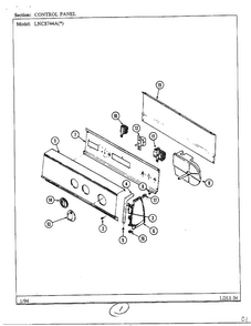 Part Location Diagram of 53-2515 Whirlpool NLACONTROL PANEL