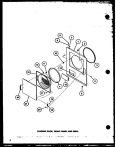 Section 2 Diagram and Parts List for LE3502W-P1118306WW  Amana Dryer