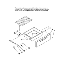 Drawer And Rack Parts Diagram and Parts List for MERH865RAB1  Maytag Range